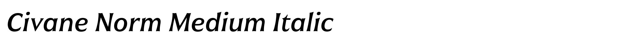Civane Norm Medium Italic image